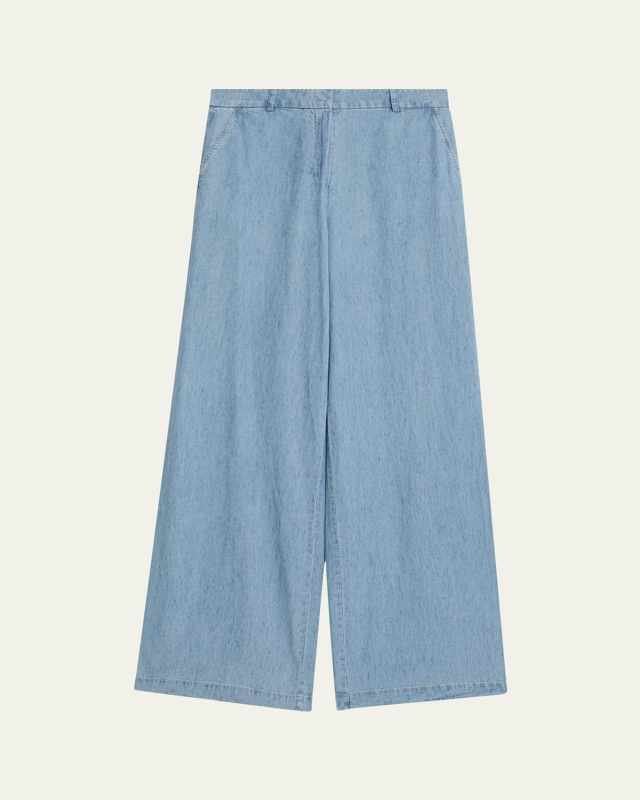 Claude Wide-Leg Denim Pants